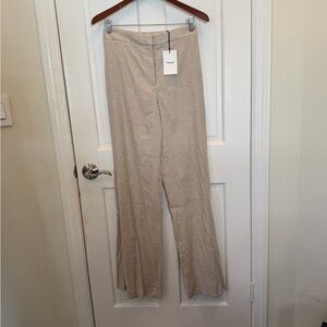 Theory Teten’s Linen Beige Pants Size 4